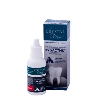Api San Crystal Line ZUBASTIK ․ Կենդանիների ատամնաբուժական գել ՝ 30 մլ - haf-haf.am