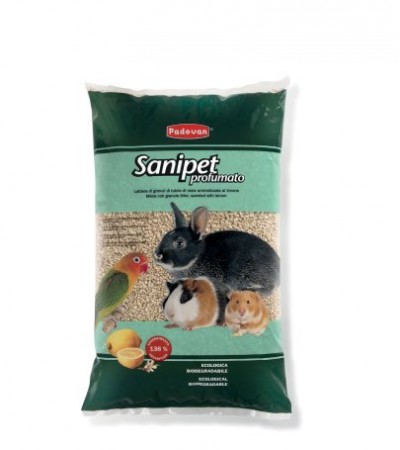 SANIPET PROFUMATO Կիտրոնի բույրով և եգիբտացորենի հատիկներով լցանյութ 4լ - haf-haf.am