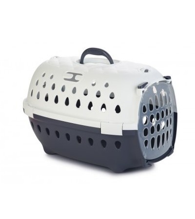 Beeztees Տեղափոխման արկղ պլաստիկից Գուլիվեր Շիկ կապույտ 34,5x50x32 սմ - haf-haf.am