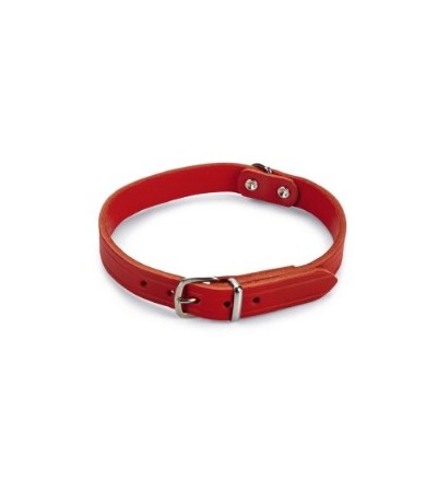 Beeztees Վզկապ շների համար կարմիր կաշվից 47X18 սմ - haf-haf.am