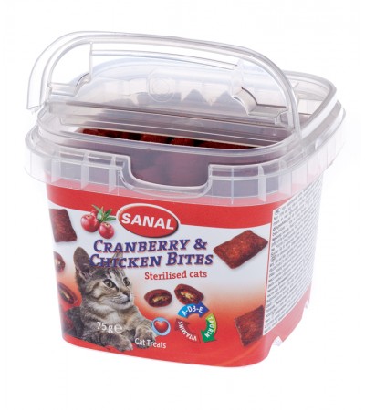 Sanal Cranberry&Chicken Bites 75գ - haf-haf.am