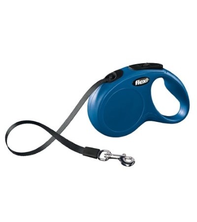 Beeztees Կառավարվող թոկ շների համար Flexi Classic կապույտ` ժապավենով չափսը S 5 մ - haf-haf.am