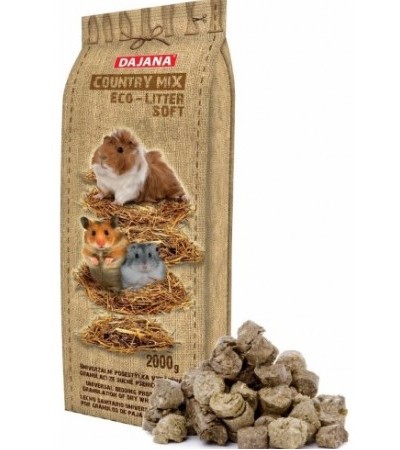 Dajana Country mix Eco-litter  soft՝ լցանյութ կրծողների համար․ գրանուլա 2 կգ - haf-haf.am