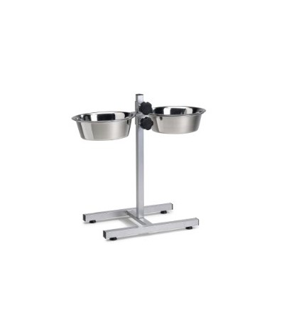 Beeztees Կերաման շների համար կրկնակի մետաղյա՝ կարգավորվող 25 սմ - haf-haf.am