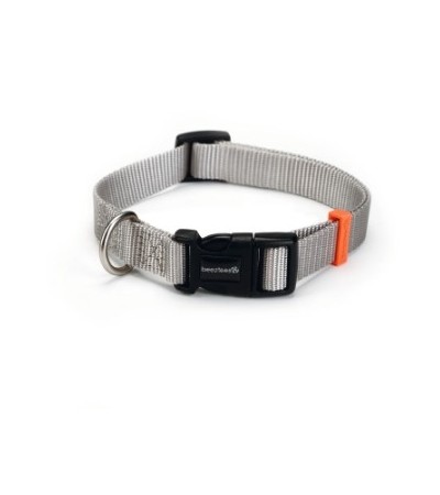 Beeztees Վզկապ շների համար UNI նեյլոնից բաց մոխրագույն 26-40X15 սմ - haf-haf.am