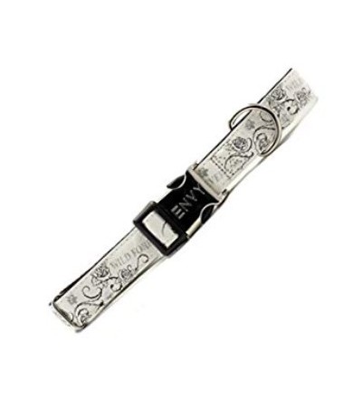 Beeztees Վզկապ շների համար Forever նեյլոնից սպիտակ 10X20-30 սմ - haf-haf.am