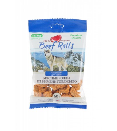 TiTBiT Մսային ռոլլեր տավարի 60 գ - haf-haf.am