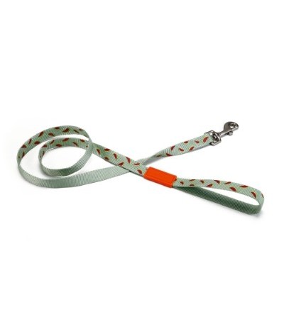 Beeztees Թոկ շների համար UNI նեյլոնից բաց կանաչ՝ ձմերուկներով 120X20 սմ - haf-haf.am