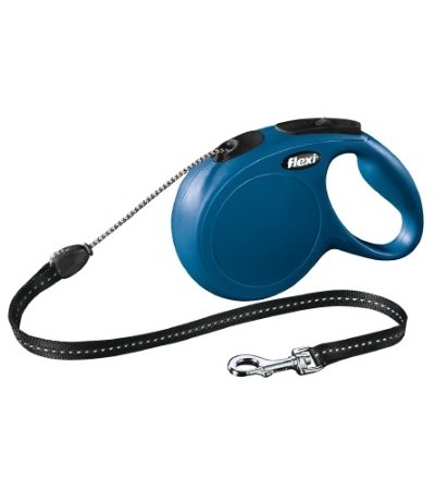 Beeztees Կառավարվող թոկ շների համար Classic կապույտ՝ ճոպանով չափսը M 8 մ - haf-haf.am