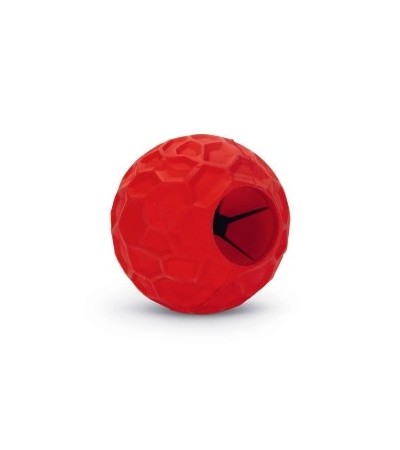 Beeztees Խաղալիք շների համար՝ գնդակ անուշեղենի տեղերով կարմիր 6 սմ - haf-haf.am