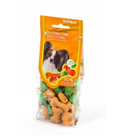 TiTBiT Բիսկվիթներ դդմով և սպանախով 100 գ - haf-haf.am